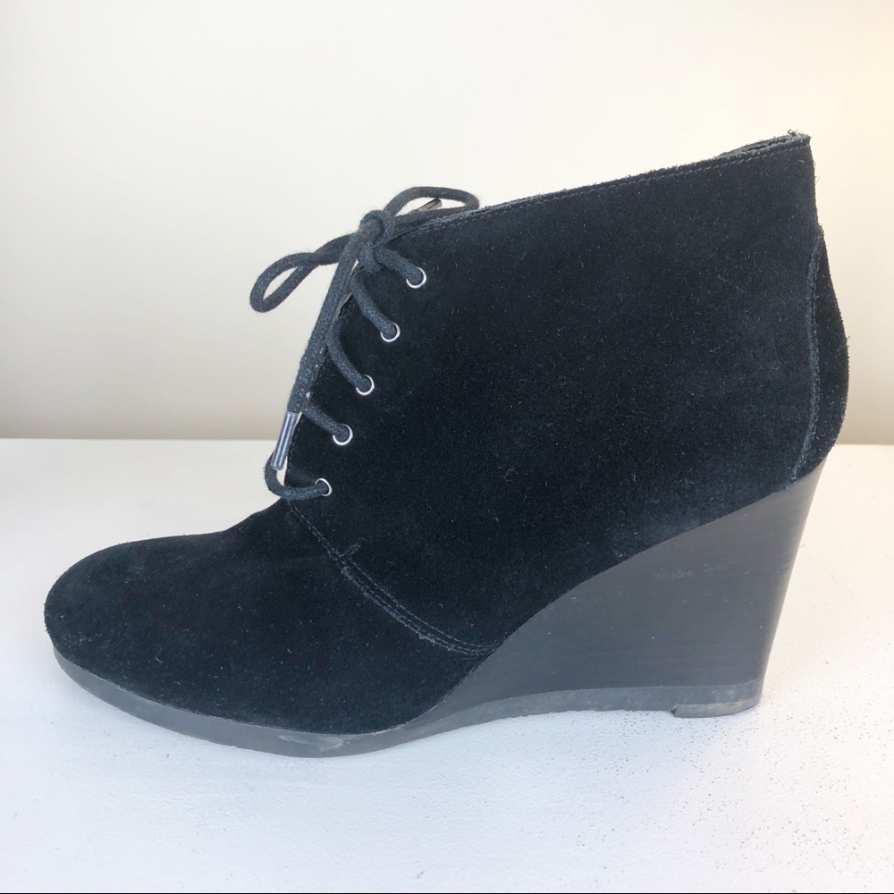 Franco Sarto | Black Suede Weston Booties 8.5